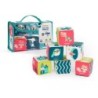 Miniland Feel to Learn: Soft Rattle Cubes Set