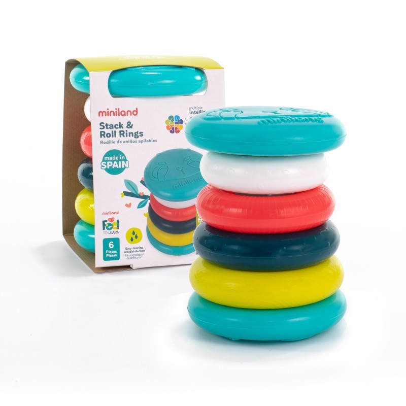 Miniland Feel to Learn: Stack & Roll Rings