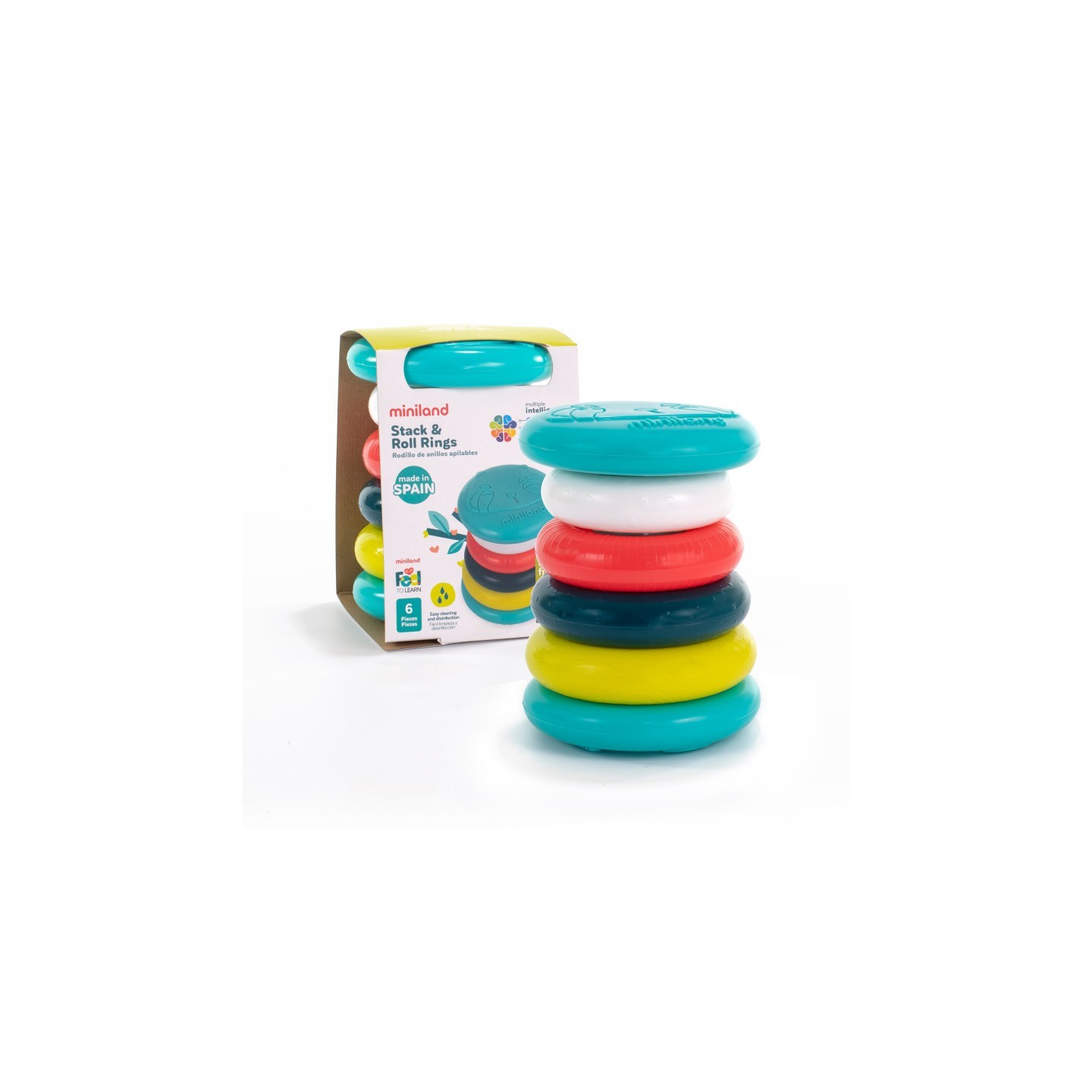 Miniland Feel to Learn: Stack & Roll Rings