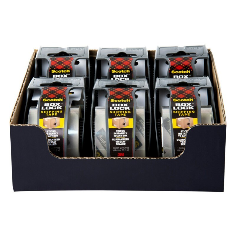 Scotch® Shipping Packaging Tape, 1.88 in x 22.2 yd, Pack of 6