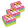 Post-it® Notes Cube, Bright Colors, 3 in. x 3 in., 400 Sheets/Cube, Pack of 3