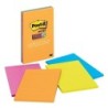 Post-it® Super Sticky Notes, 4 x 6, Rio de Janeiro Collection, Lined, 4 Pads/Pack
