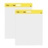 Post-it® Wall Pad, 20 in x 23 in, White, 20 Sheets/Pad, 2 Pads/Pack, Mounts with Command™ Strips included