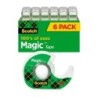 Scotch® Magic™ Tape, 3/4" x 650", Pack of 6