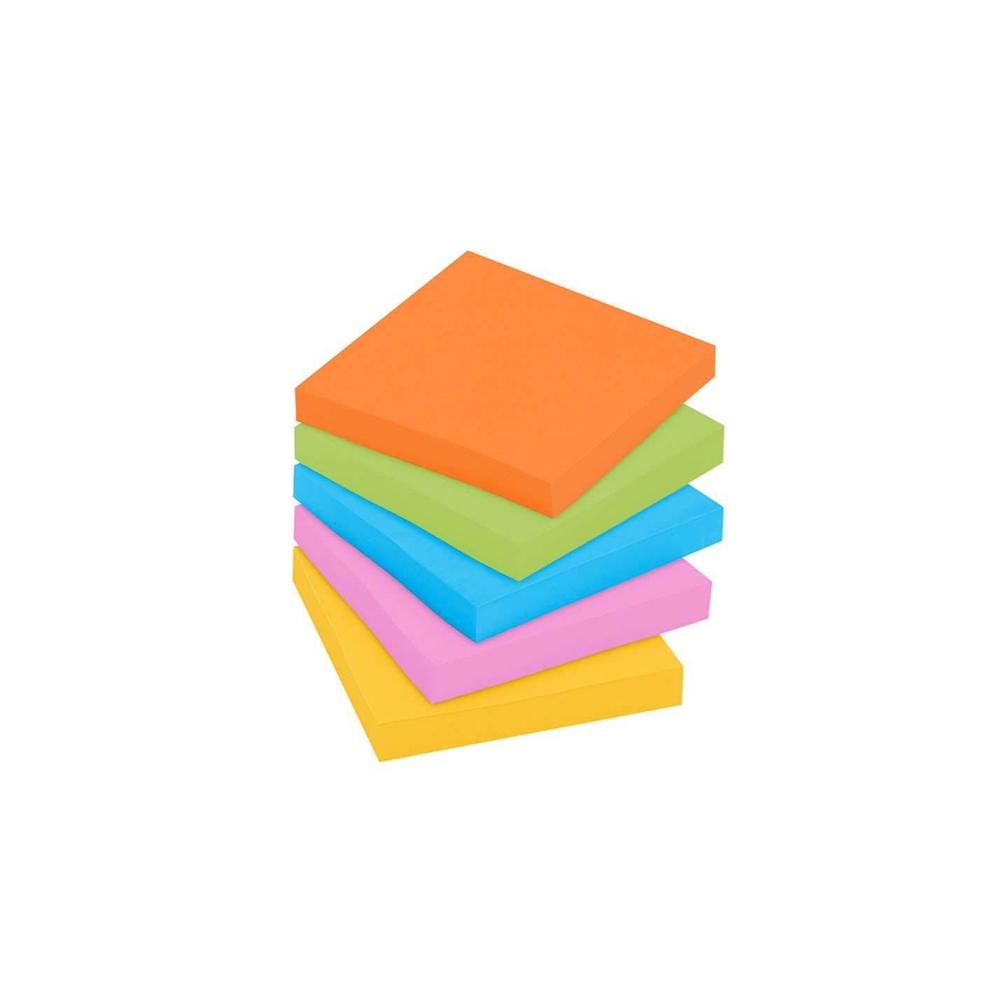Post-it® Super Sticky Notes, 3 in x 3 in, Energy Boost Collection, 70 Sheets/Pad, 24 Pads/Pack
