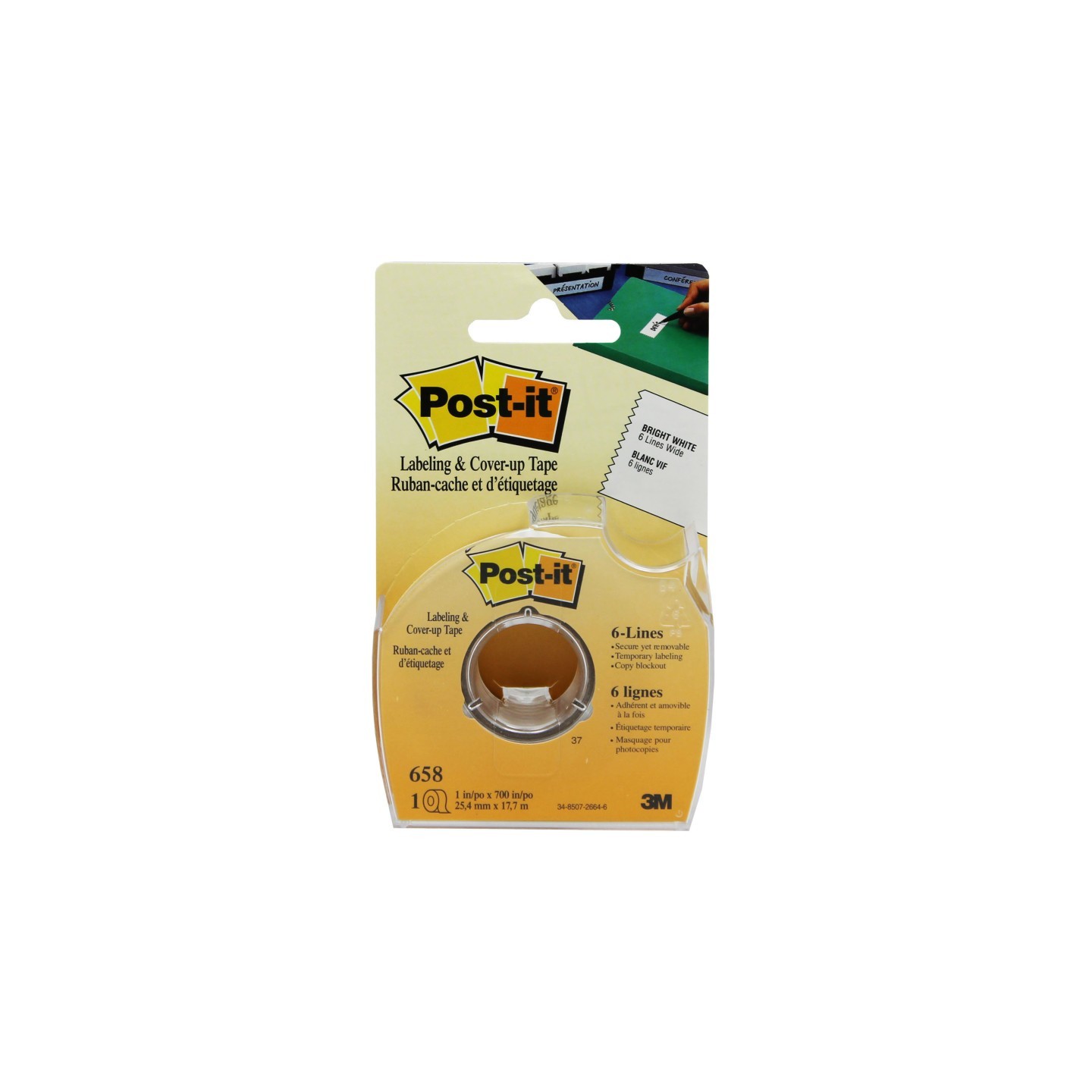 Post-it® Labeling & Cover-up Tape, 1" x 700"