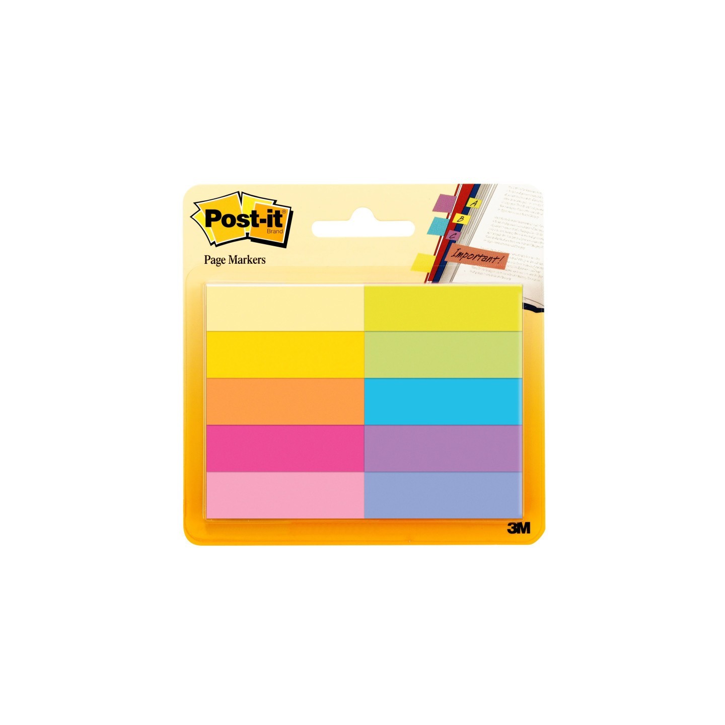 Post-it® Page Markers, 50 Sheets/Pad, 10 Pads/Pack