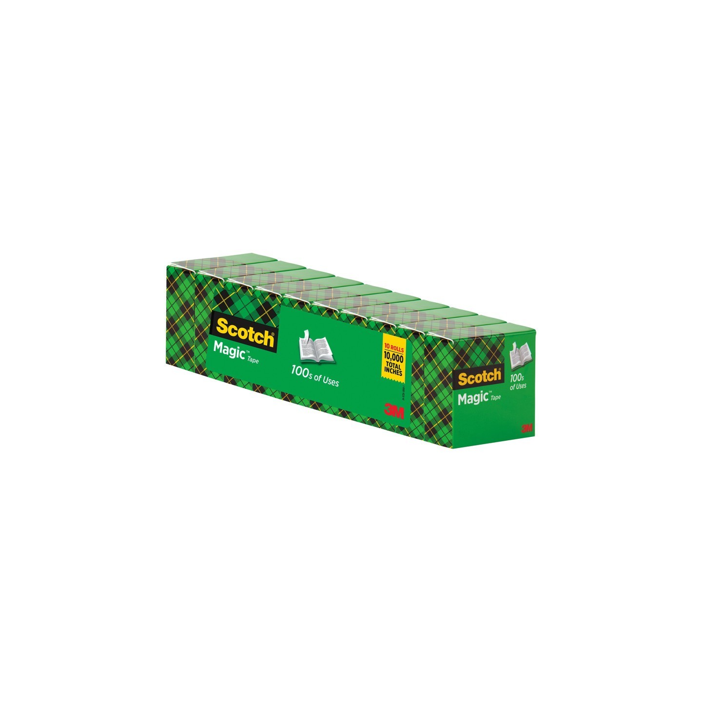 Scotch® Magic™ Tape Refill Rolls, 3/4" x 1000", Pack of 10