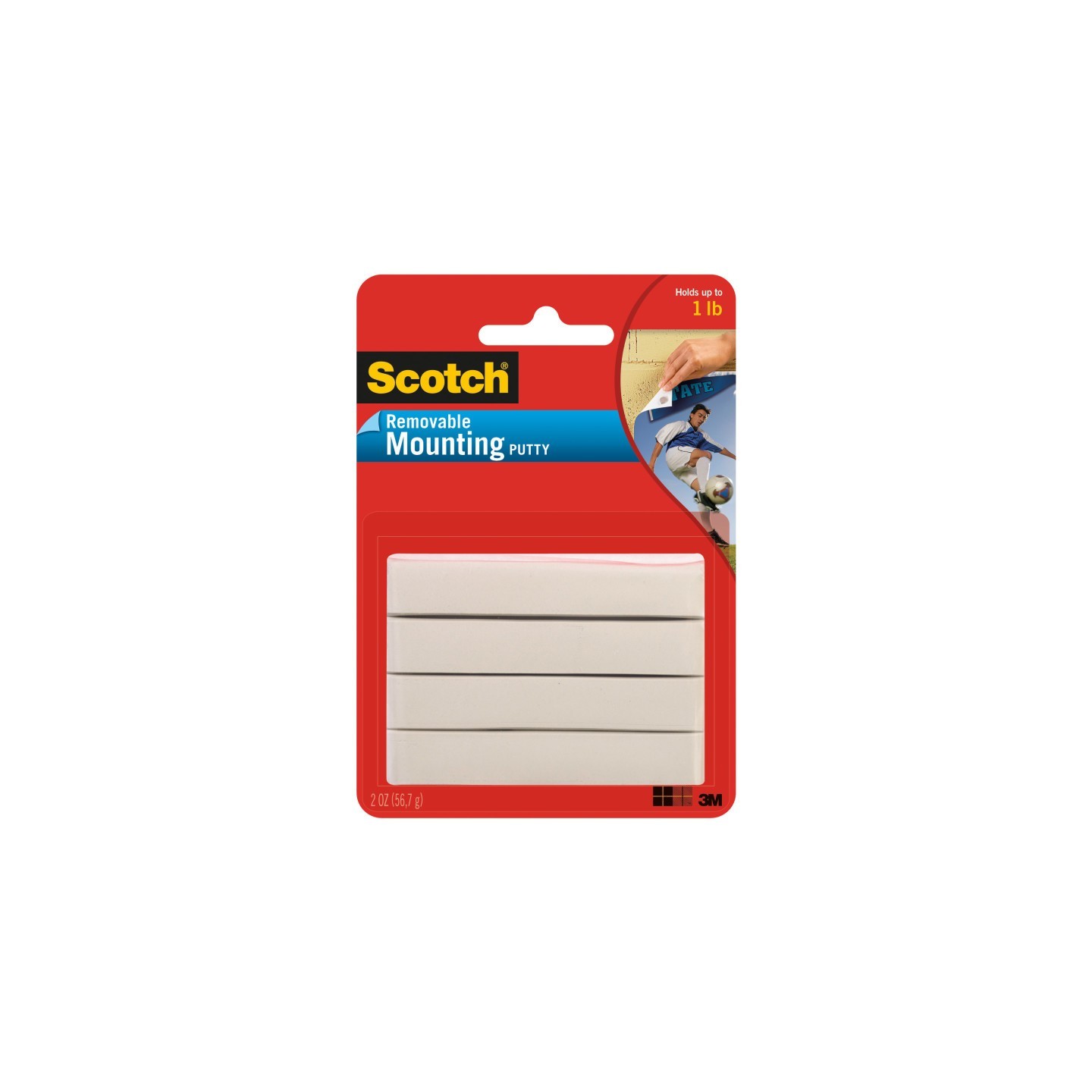 Scotch® Mounting Putty, Removable 2 oz., White