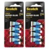 Scotch® Super Glue Liquid, Single Use, Pack of 4 Per Pack, 2 Packs
