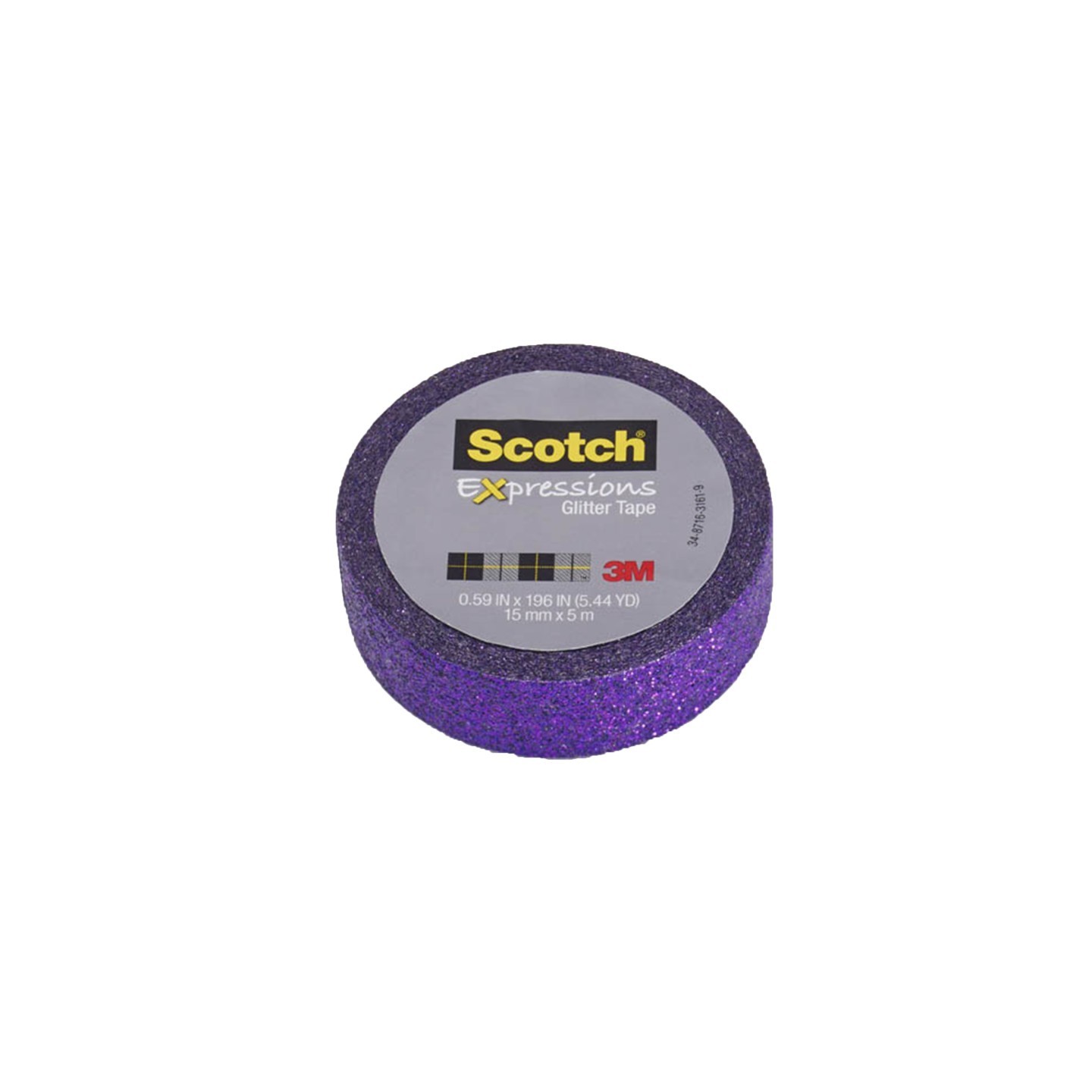 Scotch® Expressions Glitter Tape, .59" x 196", Bright Violet