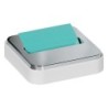 Post-it® Note Dispenser for 3 in x 3 in Notes, White Base with Steel Top