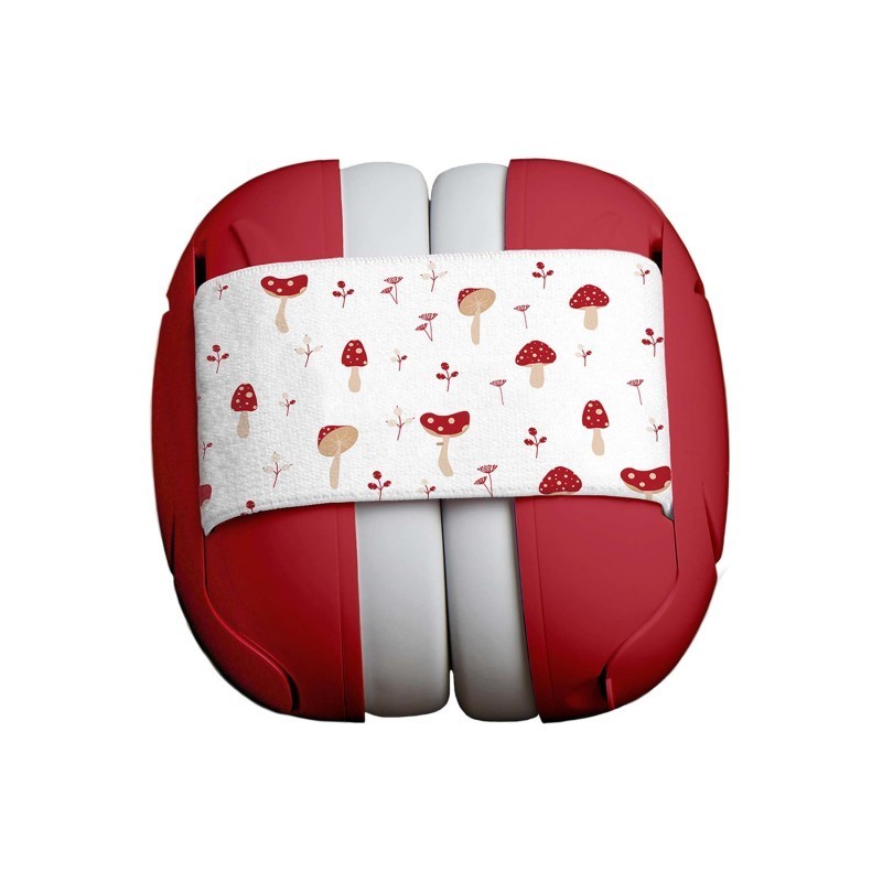 FDMT Baby Protective Earmuffs, Scarlet Mushrooms