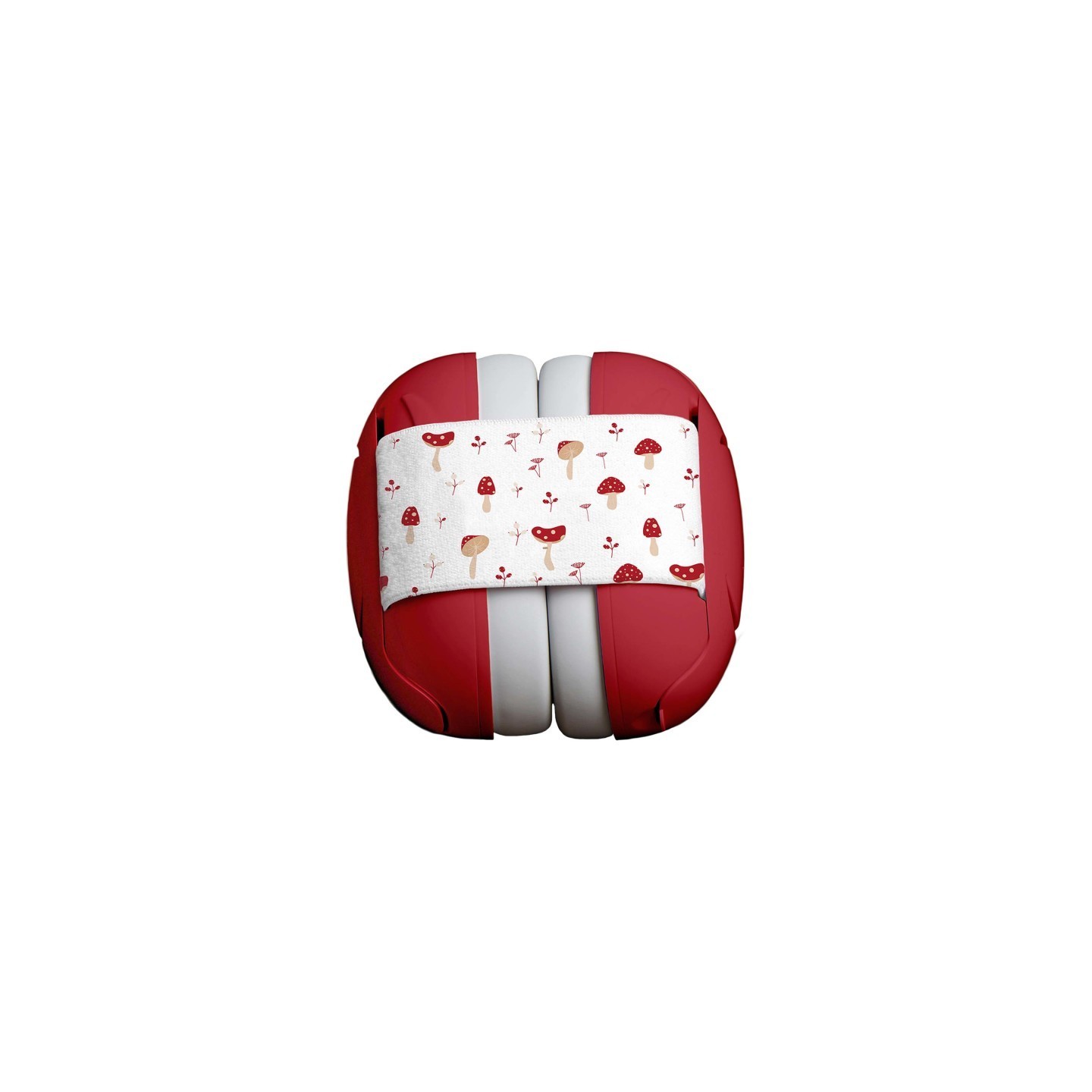 FDMT Baby Protective Earmuffs, Scarlet Mushrooms