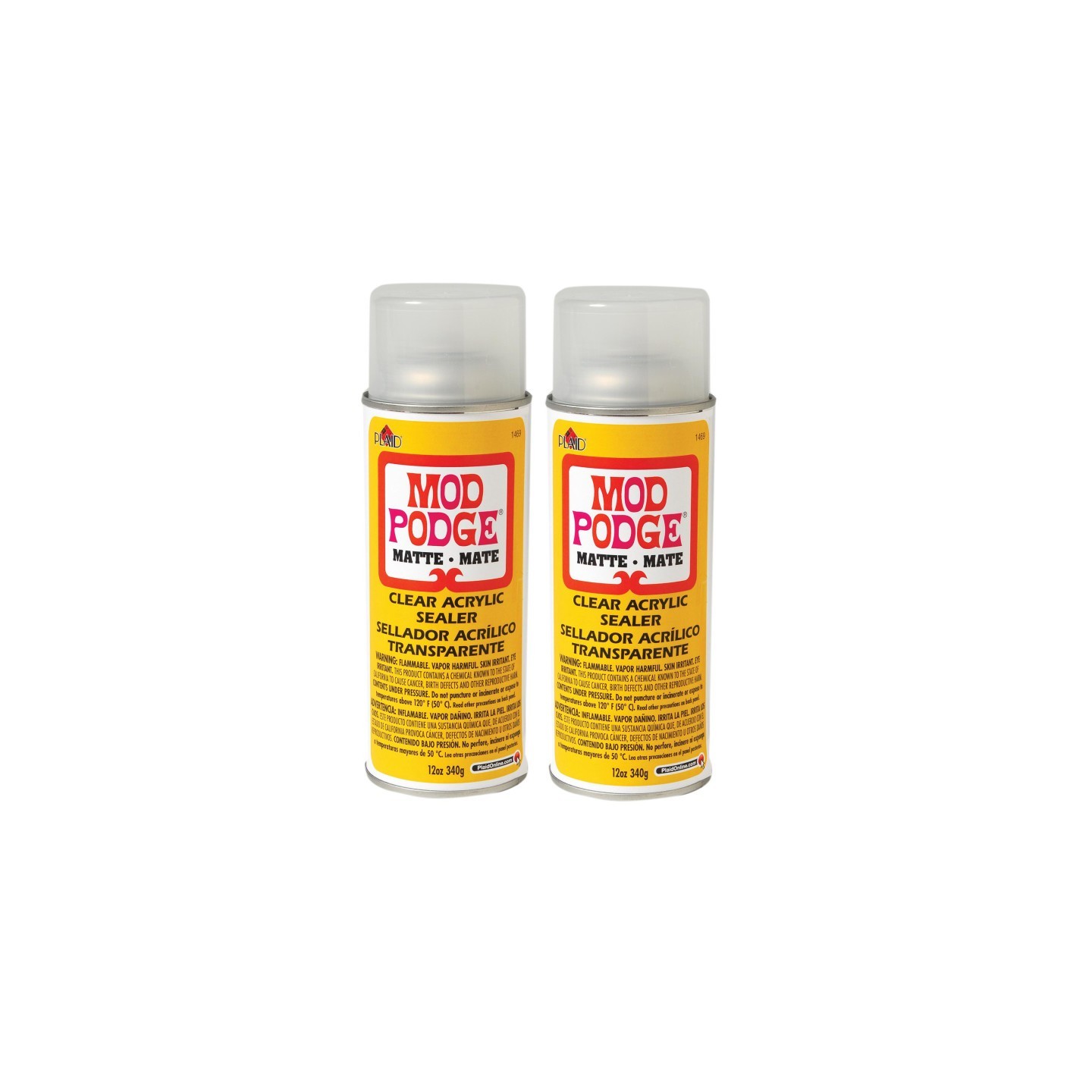 Mod Podge Acrylic Aerosol Sealer, 12oz., Matte, Pack of 2
