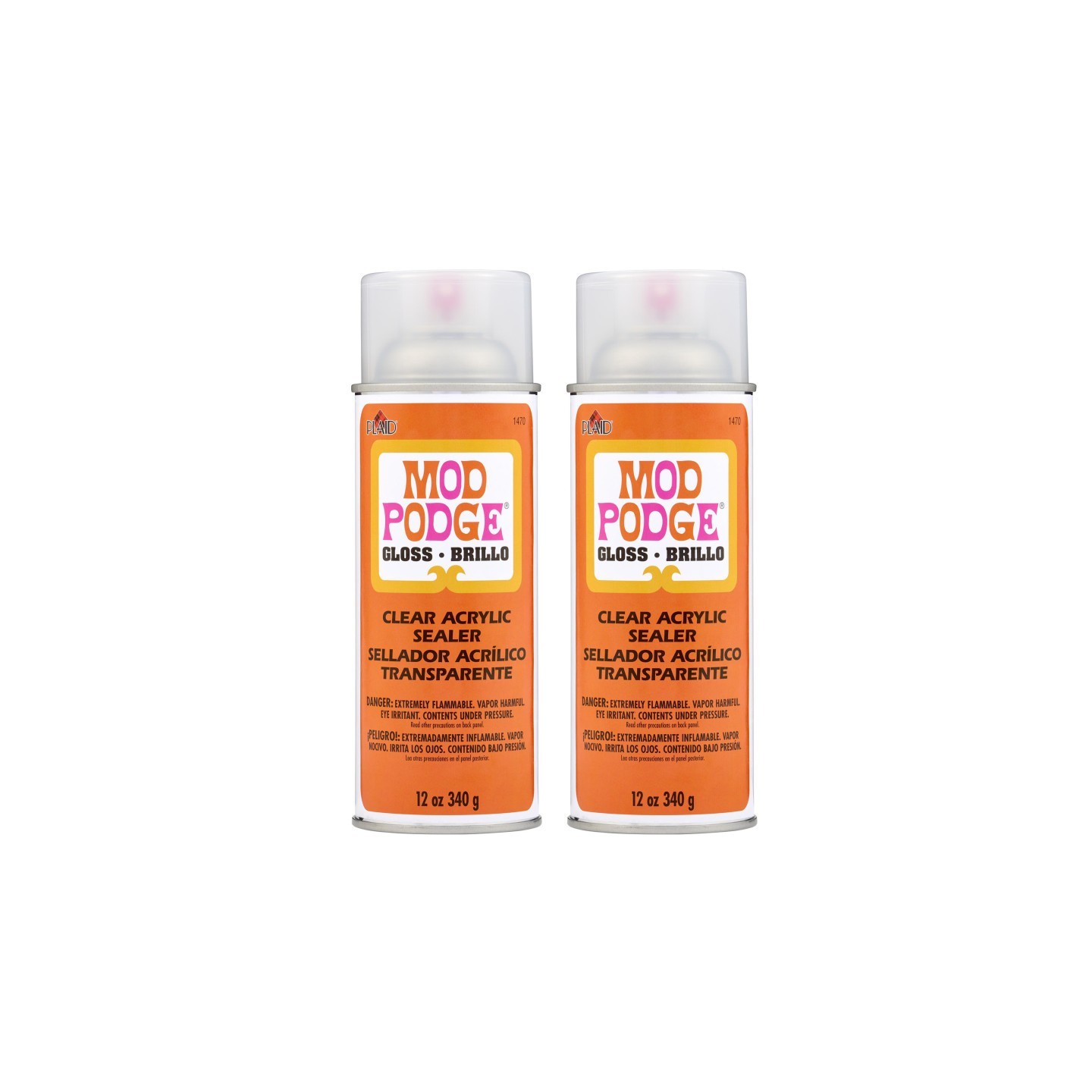 Mod Podge Acrylic Aerosol Sealer, 12oz., Gloss, Pack of 2