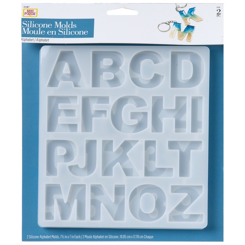 Mod Podge Silicone Resin Mold, Alphabet