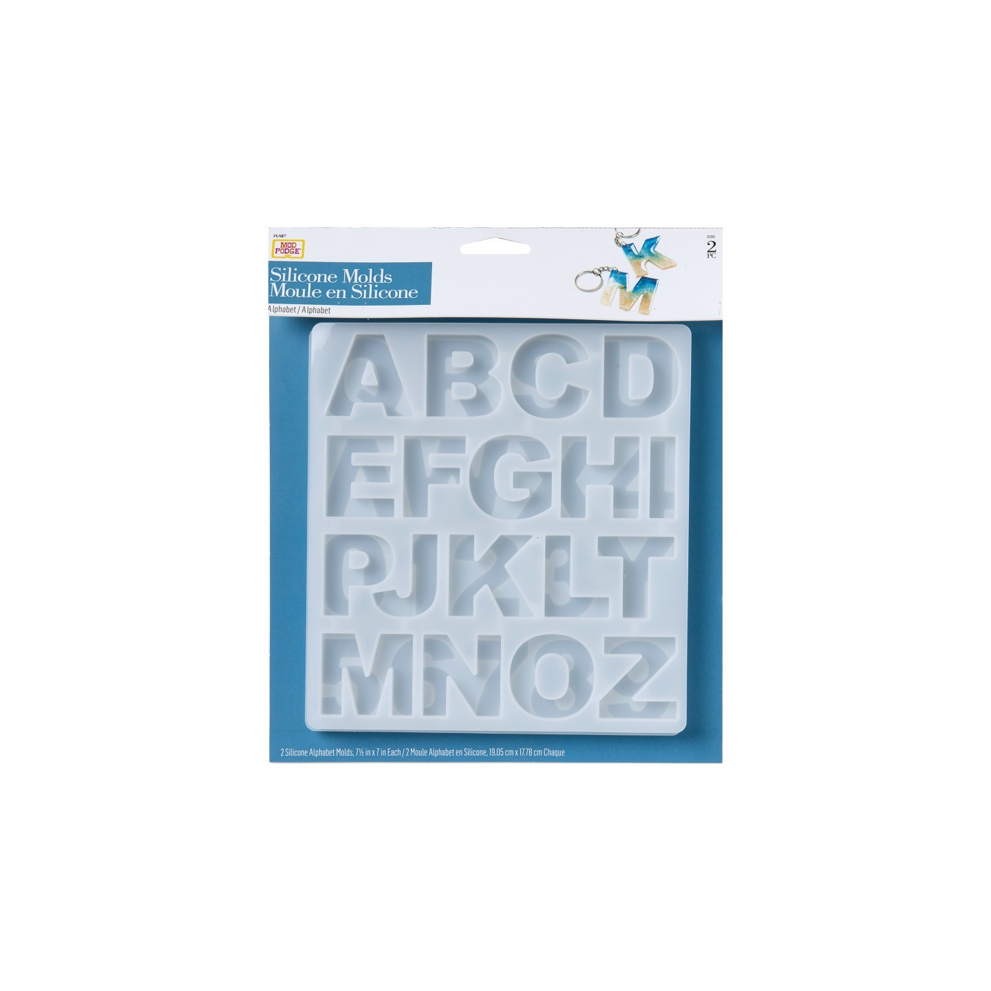 Mod Podge Silicone Resin Mold, Alphabet