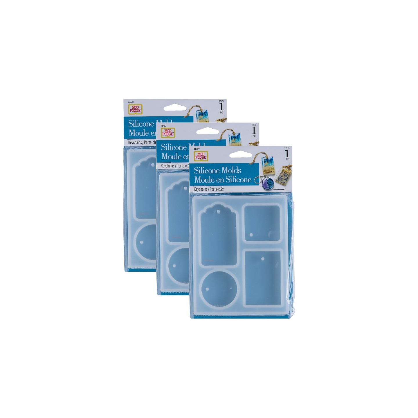 Mod Podge Silicone Resin Mold, Tags, Pack of 3