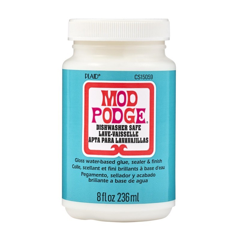 Mod Podge Decoupage Glue, Dishwasher Safe Gloss, 8oz.