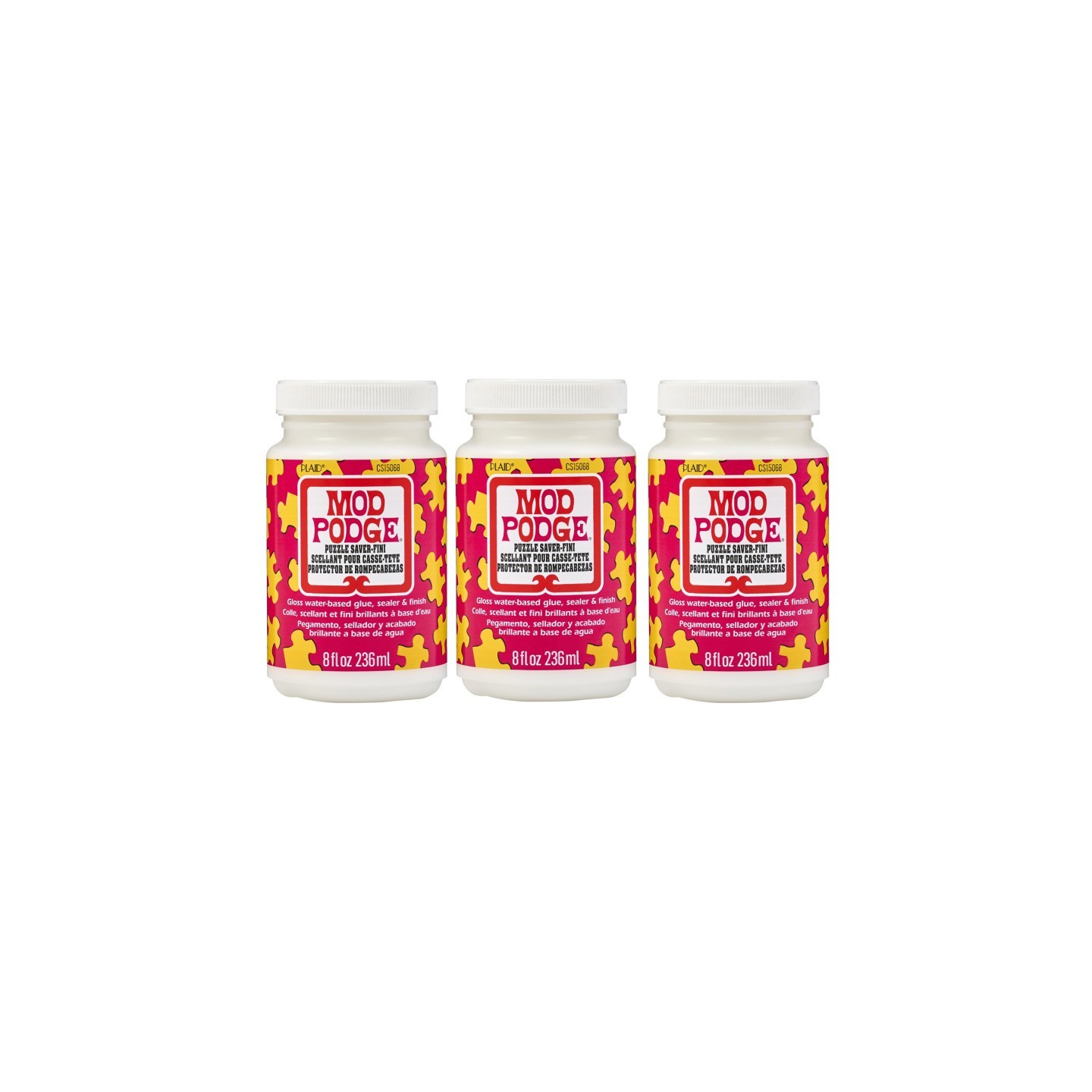 Mod Podge Puzzle Saver, Gloss, 8oz., Pack of 3