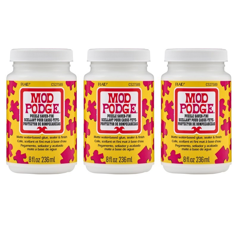 Mod Podge Puzzle Saver, Matte, 8oz., Pack of 3