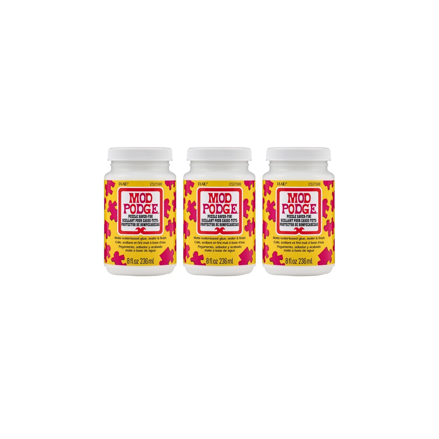 Mod Podge Puzzle Saver, Matte, 8oz., Pack of 3