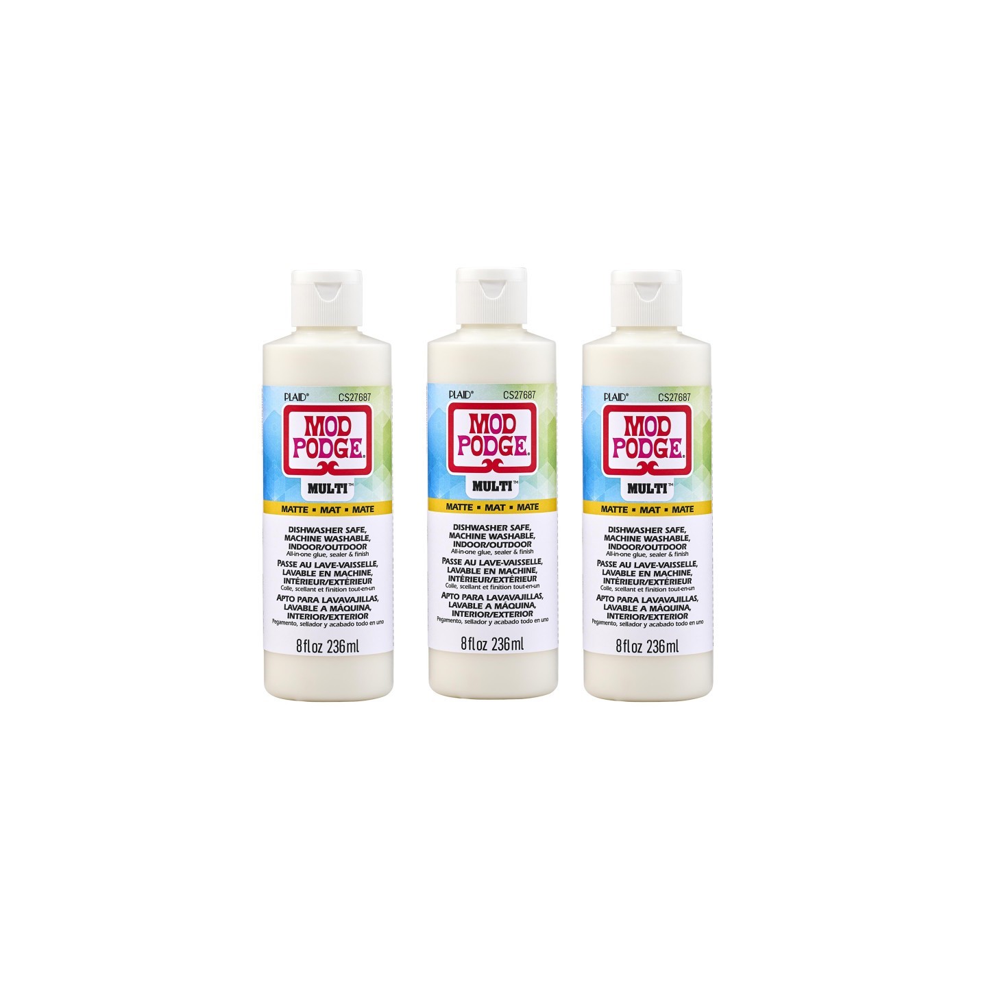 Mod Podge Multi Sealer, 8oz., Matte, Pack of 3