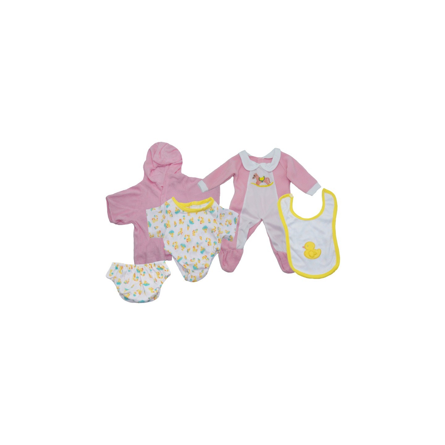 Get Ready Kids Girl Doll Clothes Set, 3 Outfits