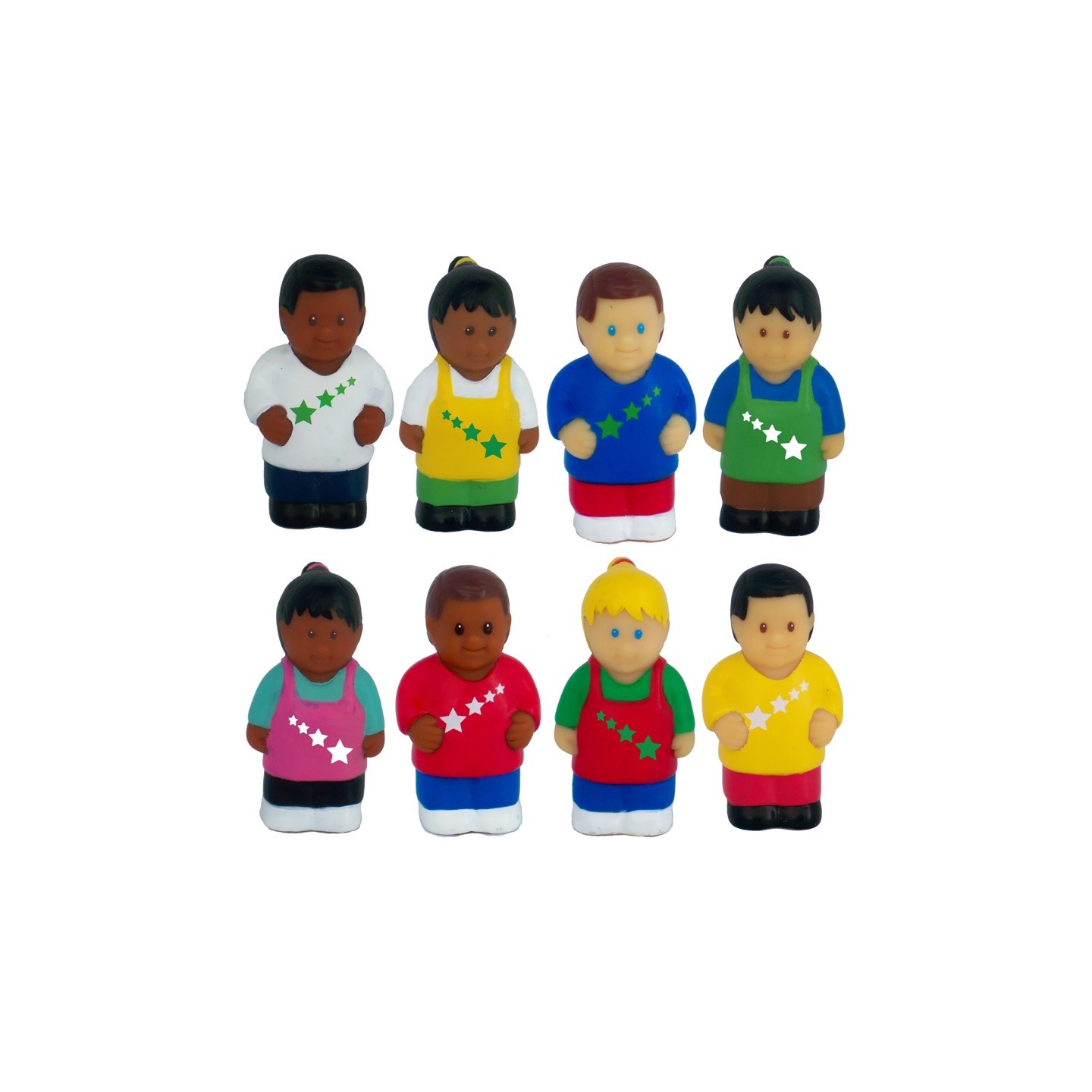 Get Ready Kids All Star Kids Multicultural Children Figurines, Set of 8