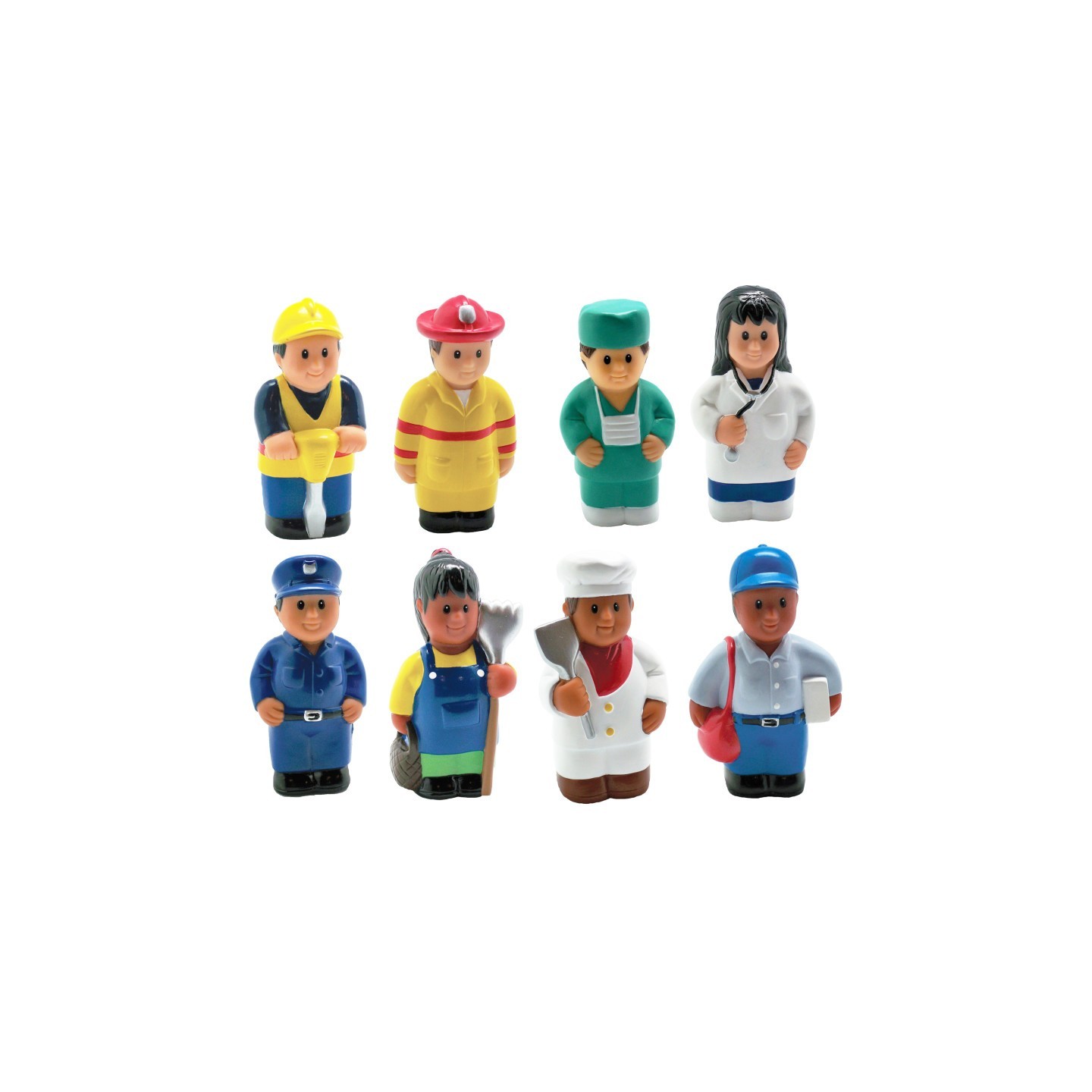 Get Ready Kids Multicultural Community Helper Figures, Set of 8