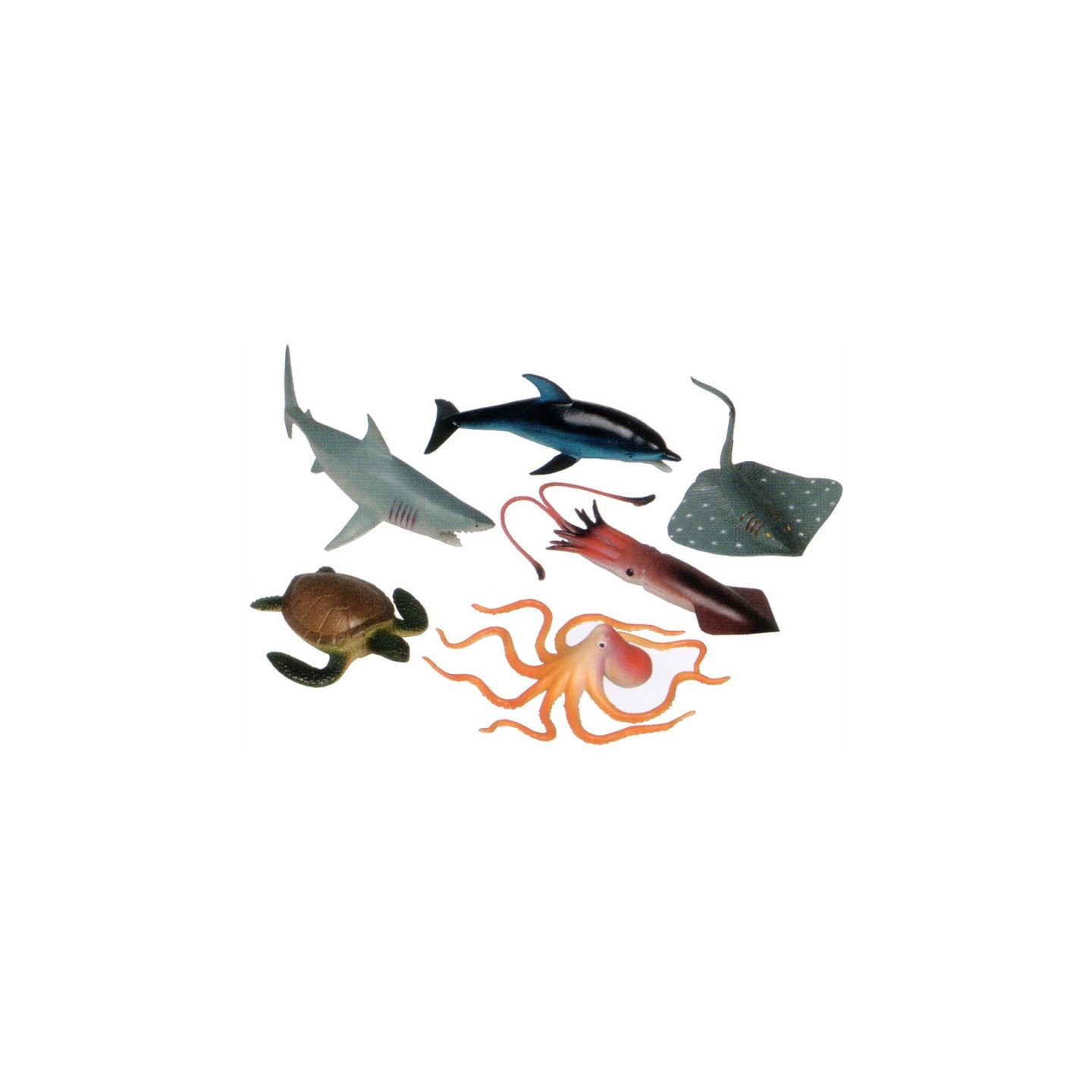 Get Ready Kids Ocean Animals Playset, Set of 6