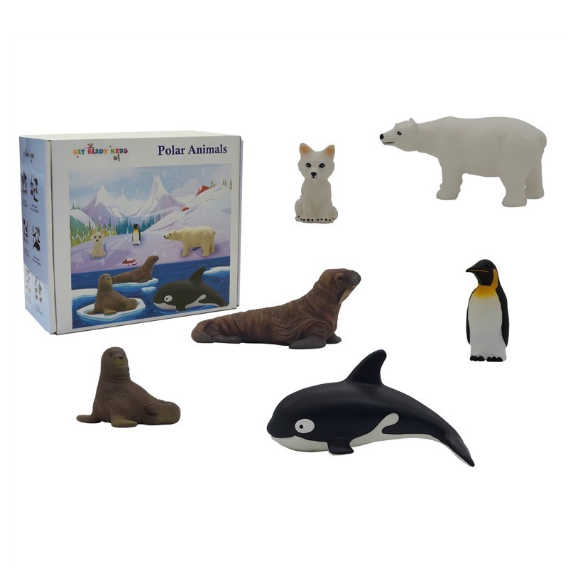 Get Ready Kids Polar Animal Playset, 6 Pieces