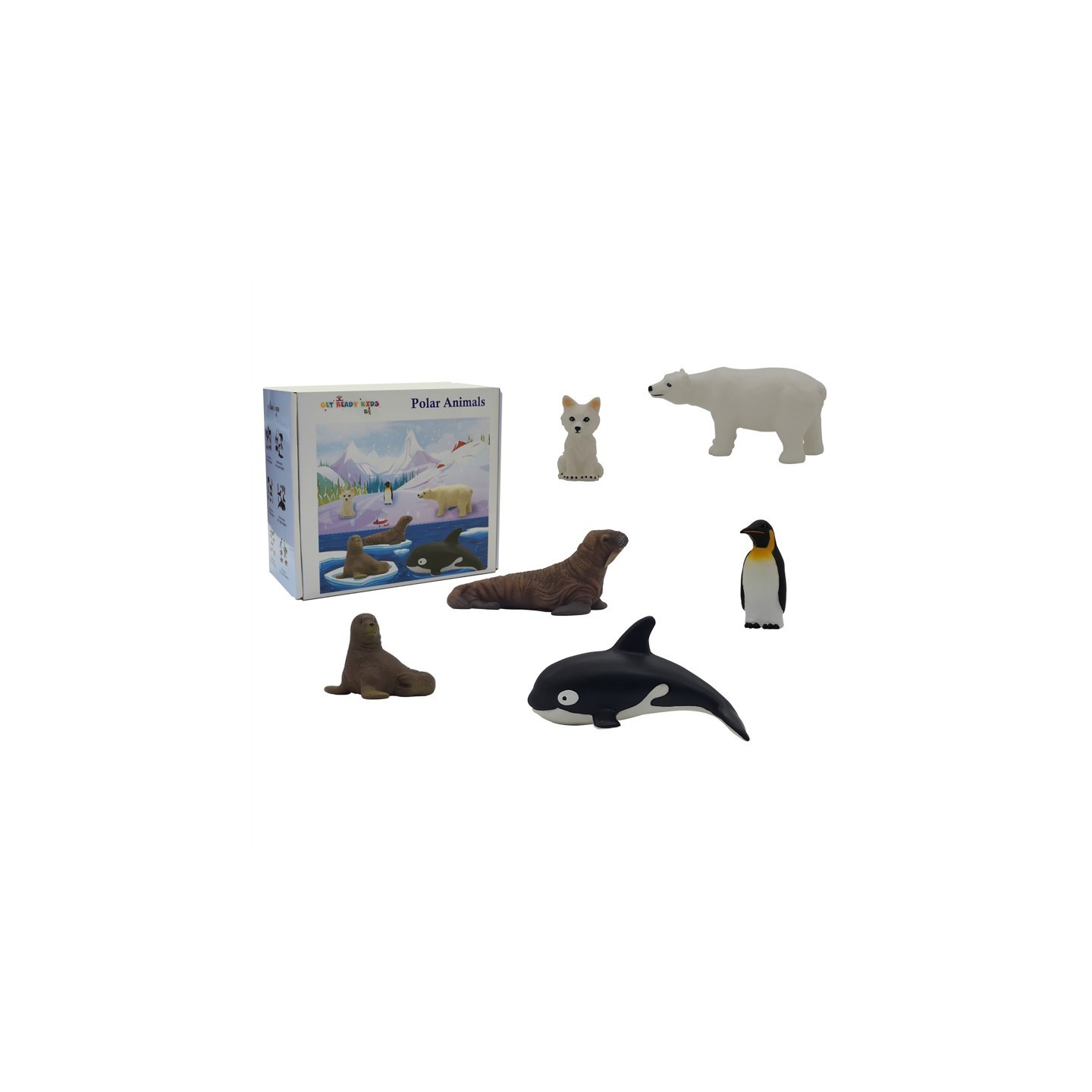 Get Ready Kids Polar Animal Playset, 6 Pieces