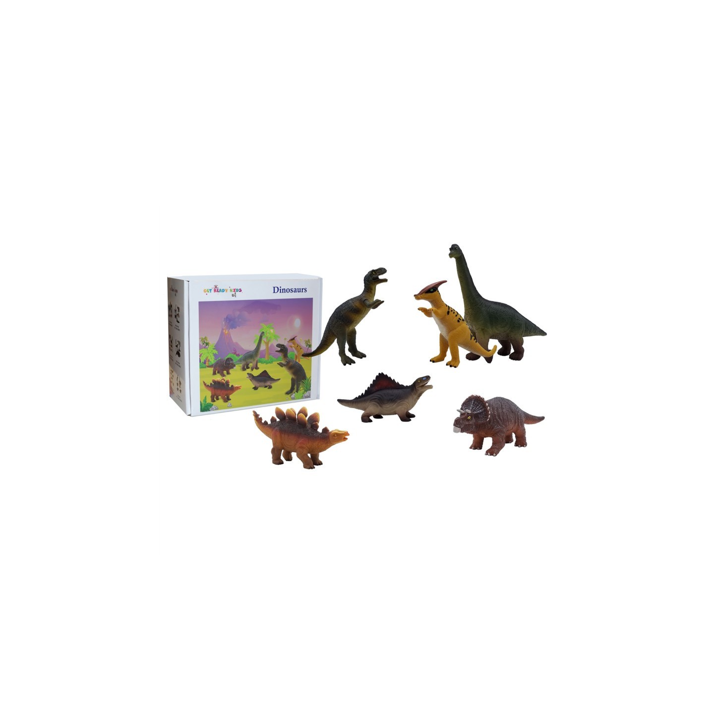 Get Ready Kids Dinosaurs Playset, 6 Pieces