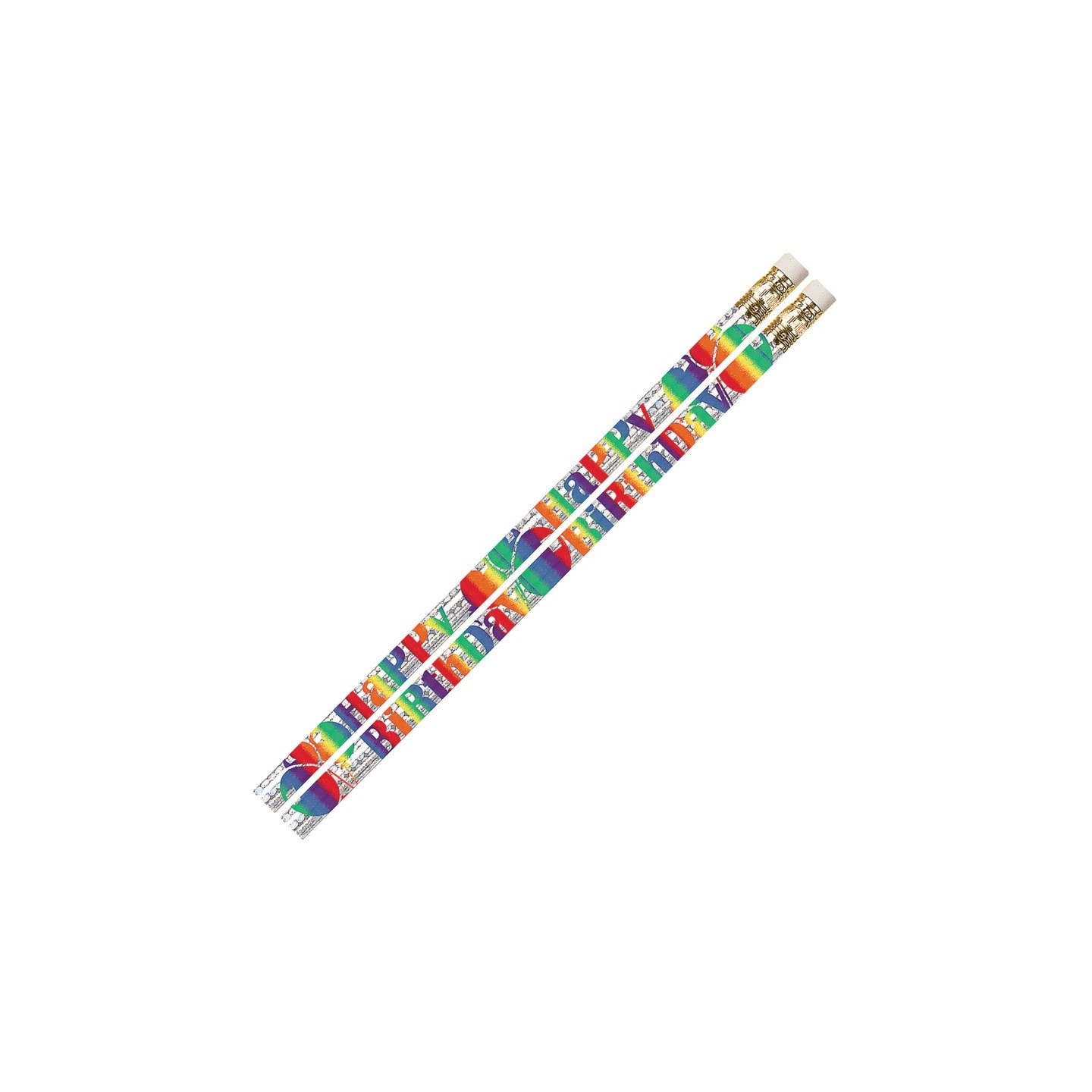 Musgrave Pencil Company Birthday Blitz Motivational Pencils, Pack of 12