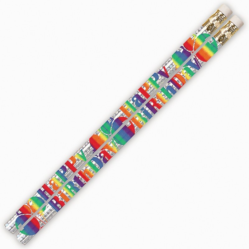 Musgrave Pencil Company Birthday Blitz Motivational Pencils, Pack of 144