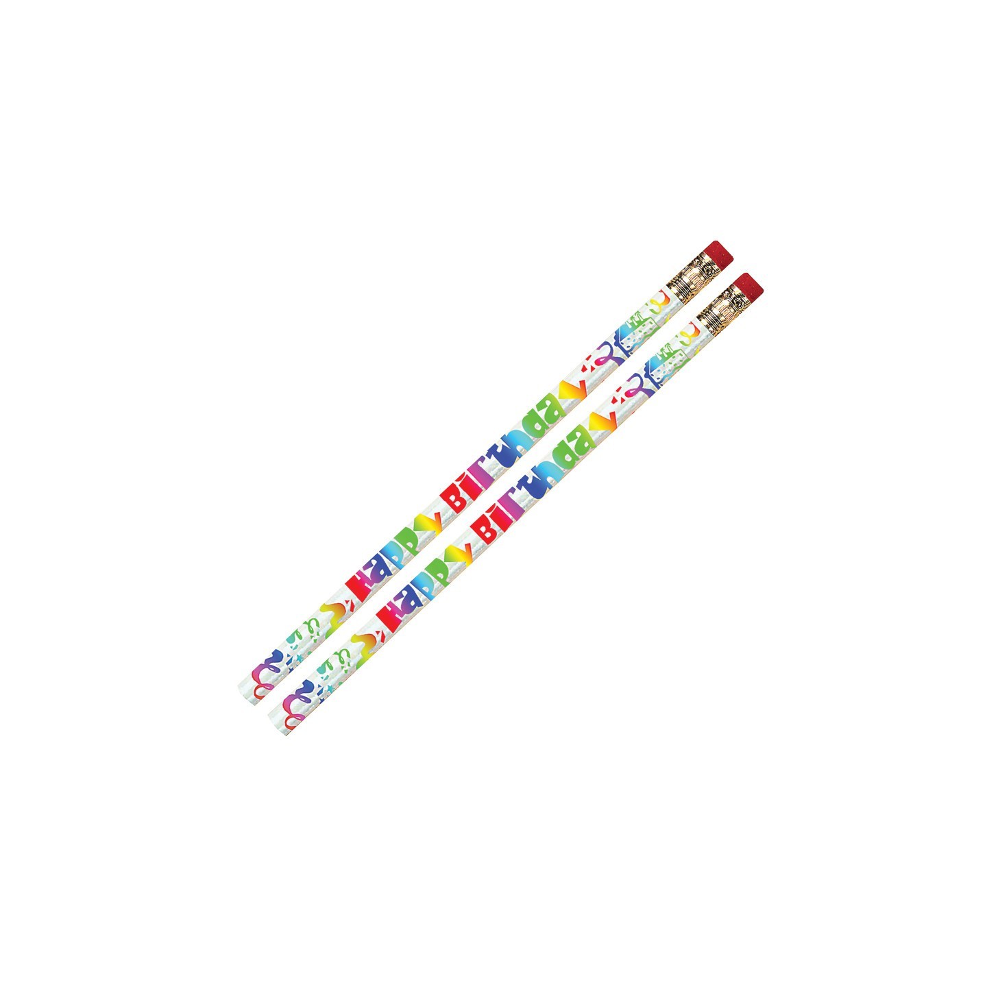 Musgrave Pencil Company Happy Birthday Fiesta Pencils, 12 Per Pack, 12 Packs