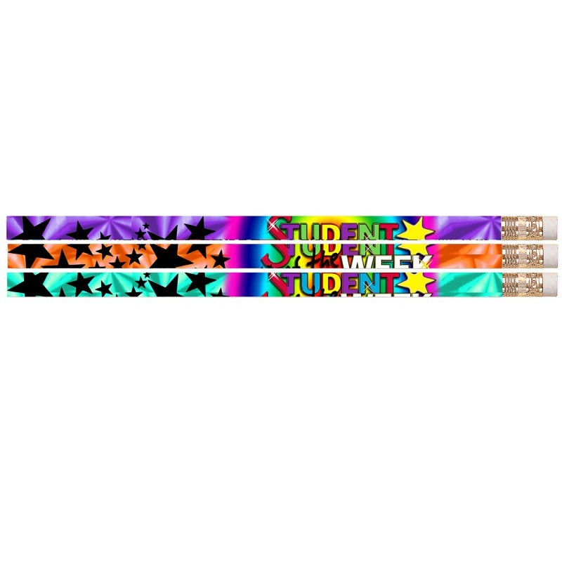 Musgrave Pencil Company Student of The Week Motivational Pencils, 12 Per Pack, 12 Packs
