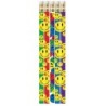 Musgrave Pencil Company Happy Face Assorted Motivational Pencils, Pack of 12