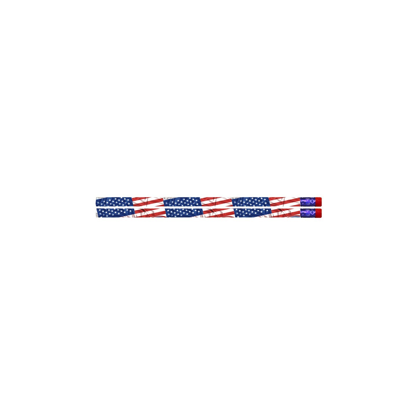 Musgrave Pencil Company Flags & Fireworks Pencil, Pack of 12