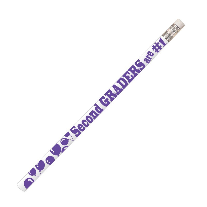 Musgrave Pencil Company 2nd Graders Are #1 Motivational Pencils, 12 Per Pack, 12 Packs