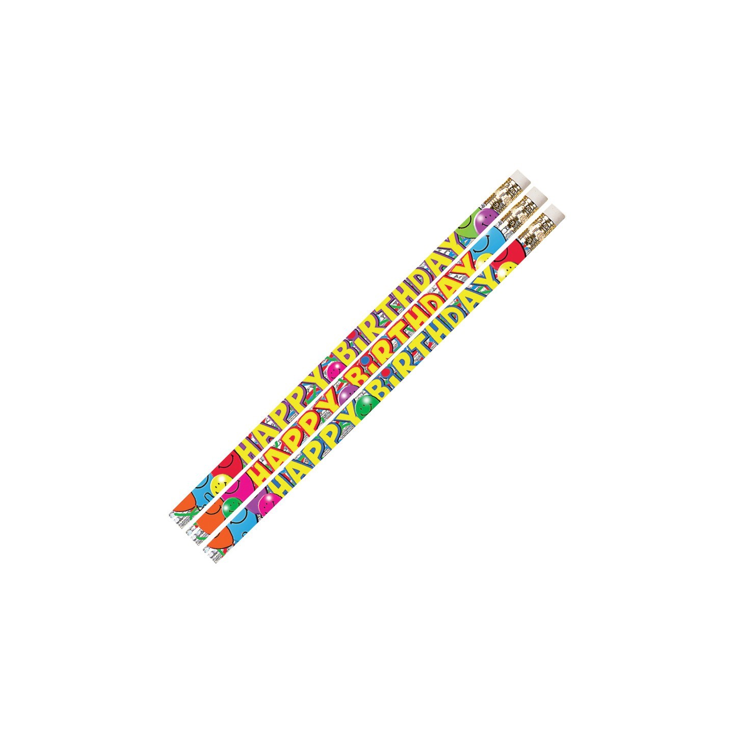 Musgrave Pencil Company Birthday Bash Motivational/Fun Pencil, Pack of 144