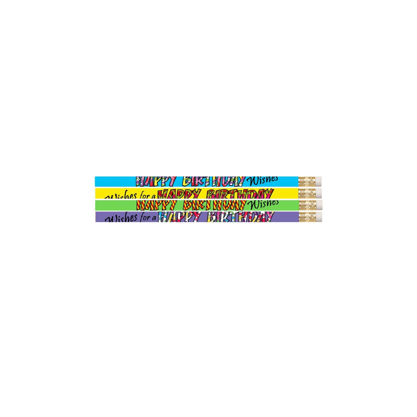 Musgrave Pencil Company Happy Birthday Wishes Pencil, Pack of 12