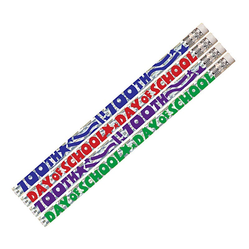 Musgrave Pencil Company 100th Day of School Pencil, Pack of 12