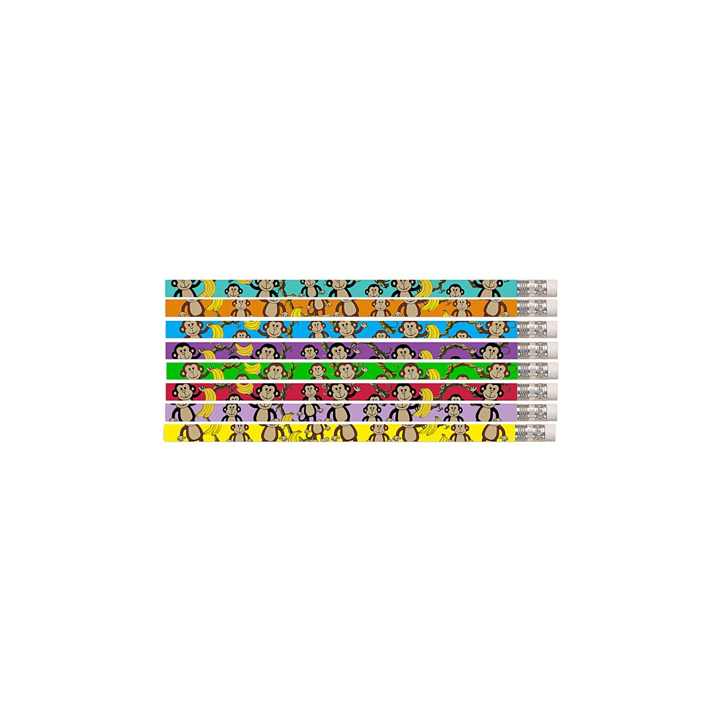 Musgrave Pencil Company Dancin’ Monkey Motivational Pencils, 12 Per Pack, 12 Packs