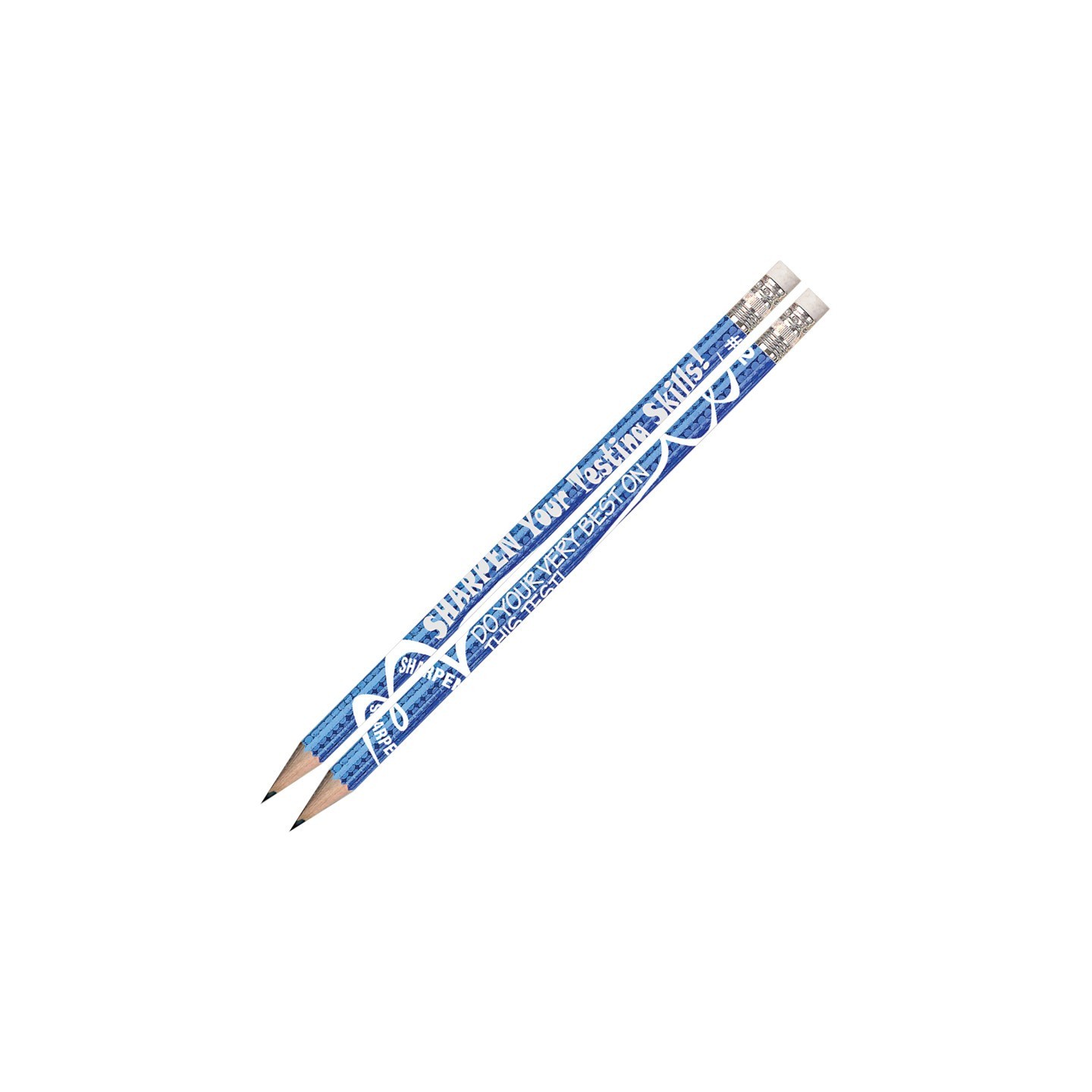 Musgrave Pencil Company Sharpen Your Testing Skills Motivational Pencils, 12 Per Pack, 12 Packs