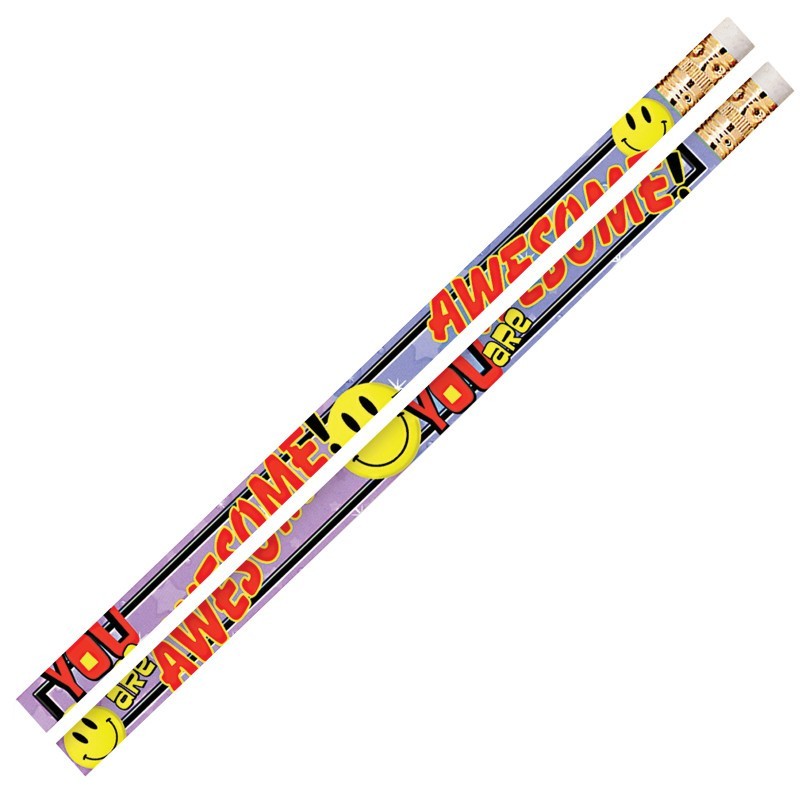 Musgrave Pencil Company You Are Awesome Motivational Pencils, 12 Per Pack, 12 Packs