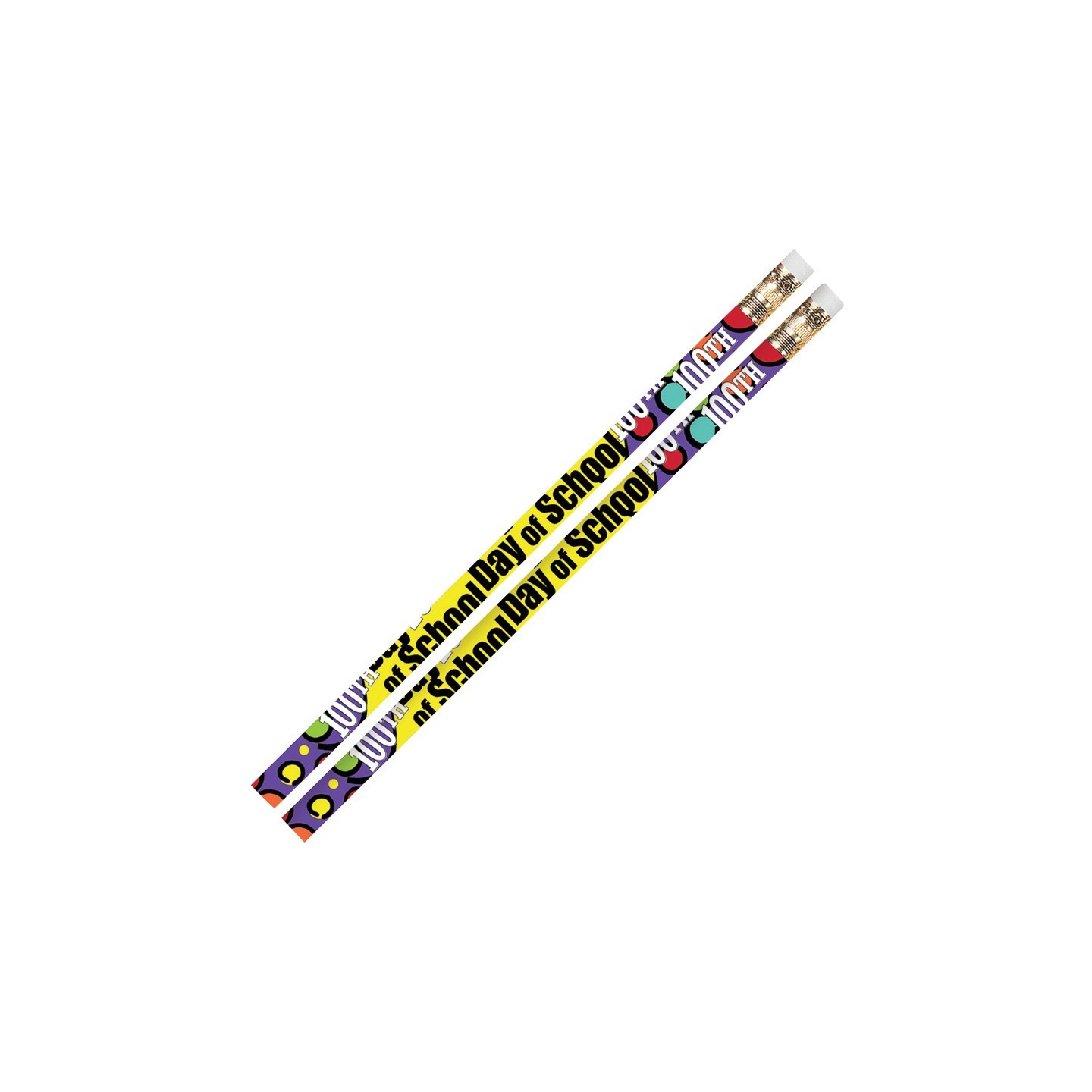 Musgrave Pencil Company 100th Day Of School Motivational Pencils, Pack of 144