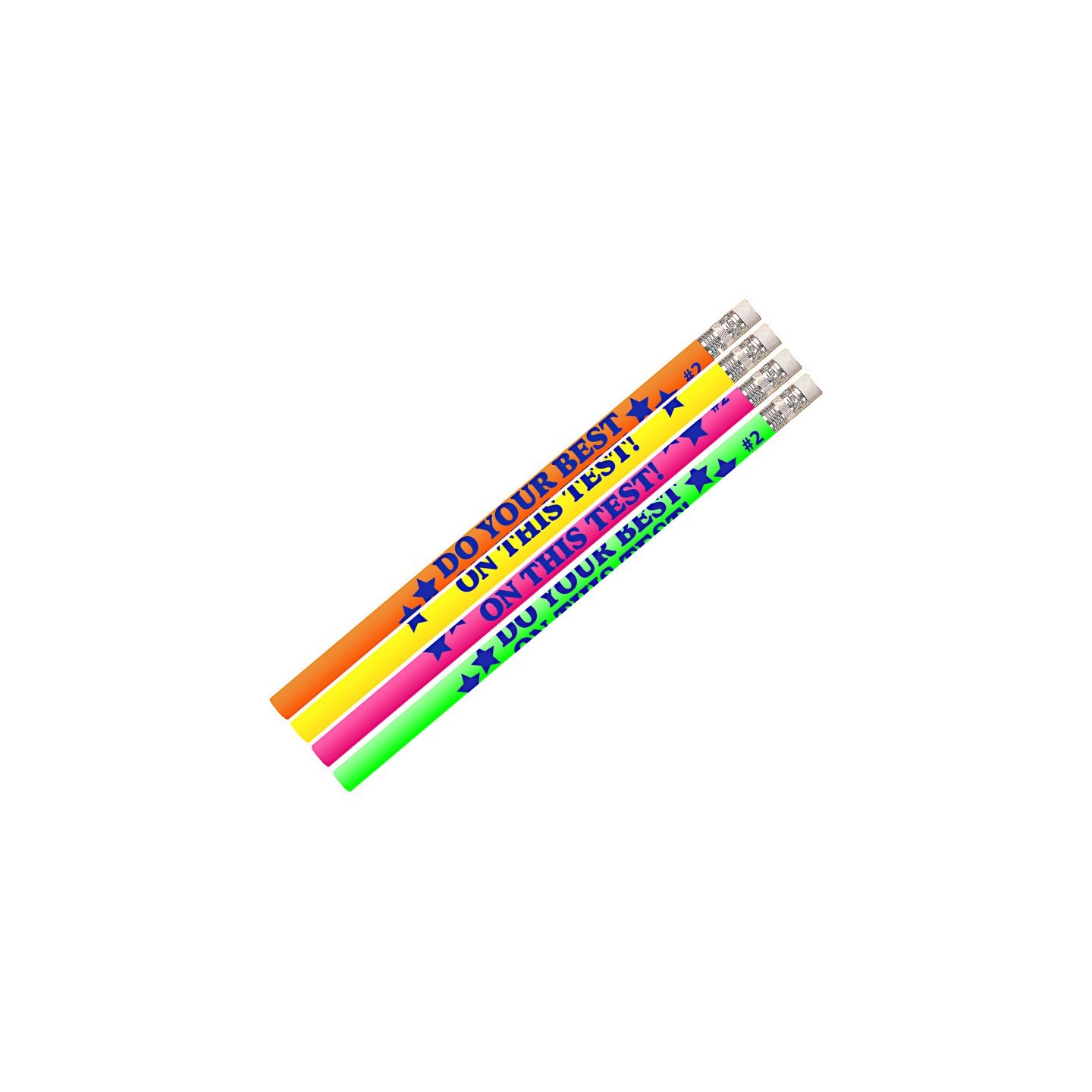 Musgrave Pencil Company Do Your Best On The Test Motivational Pencils, 12 Per Pack, 12 Packs